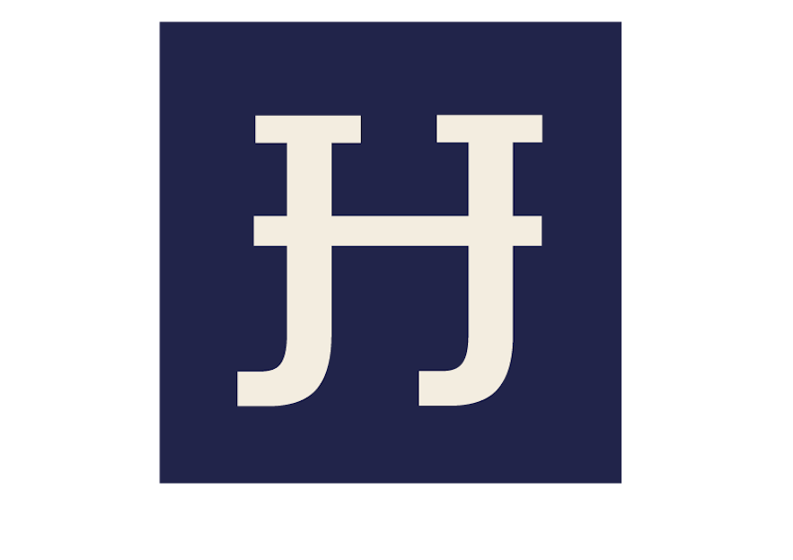 Logo von Johannes Hoffmann (zwei 'J', die durch einen senkrechten Strich verbunden, ein 'H' ergeben.